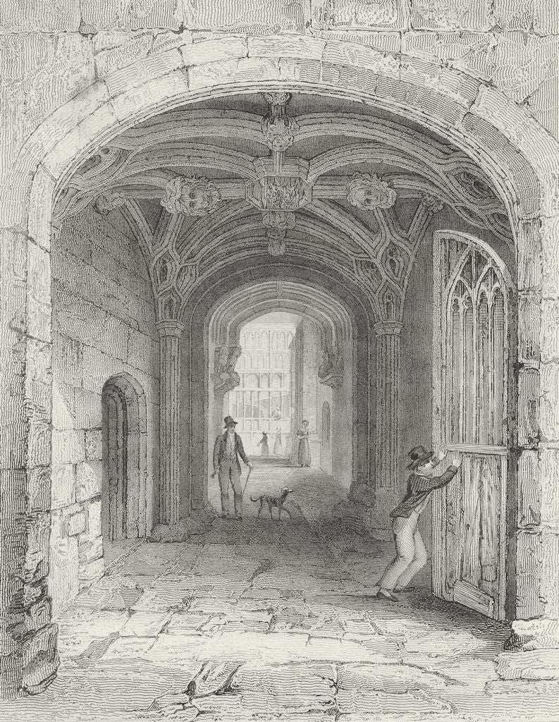 COVENTRY. Entry gateway St Mary Hall. Bartlett 1836 old antique print picture